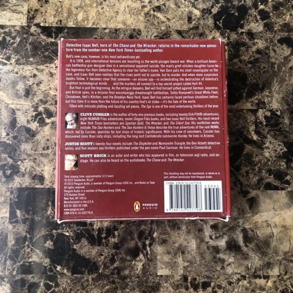 Clive Cussler and Justin Scott " The Spy " Isaac Bell Adventure AudioBook 10 CDs - Picture 2 of 10